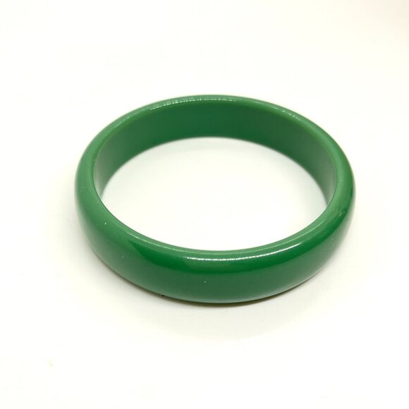 VINTAGE PLASTIC BANGLE SET White Green Clear Bracelet Lot Retro Mod Statement - Picture 6 of 15